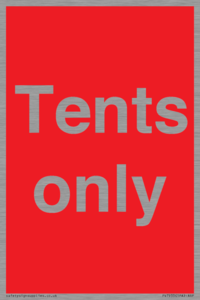 Tents only